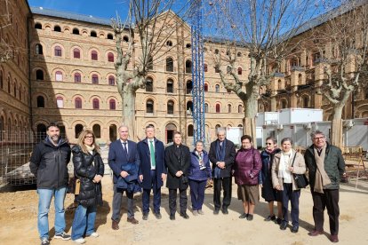 Visita d’obres, el 20 de febrer.