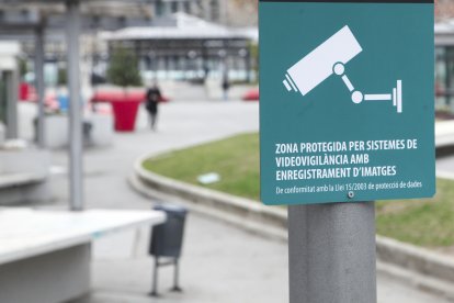 Càmeres de videovigilància.