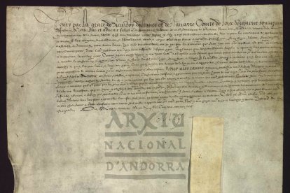 Confirmació per Enric IV de França dels privilegis andorrans (1589).