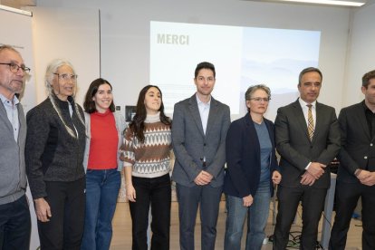 Presentació del projecte amb el secretari d’Estat, Alain Cabanes.