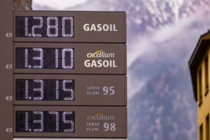 Els preus de la gasolina, ahir.