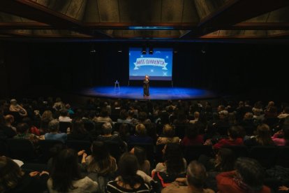 L’artista Rocío Raval en l’espectacle d’ahir.