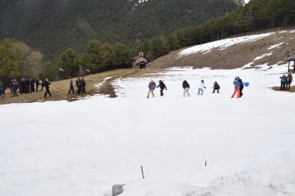 L’equip de gravació durant el rodatge.