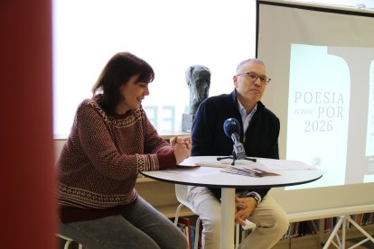 Presentació dels cicles de poesia "Poesia sense por", a la biblioteca d'Escaldes-Engordany.