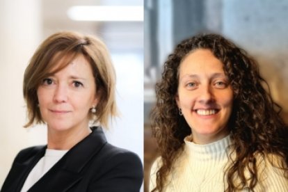 La CEO i cofundadora, Jessica Rivera, i la cap de l'OSCEPA, Marta Osuna.