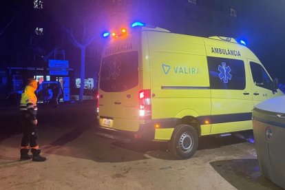 L'ambulància a la zona afectada de València