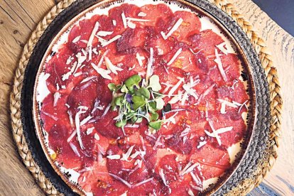 Carpaccio de cérvol.