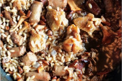 Plat d'arrós de muntanya