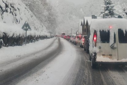 Retencions a Ordino aquest matí.