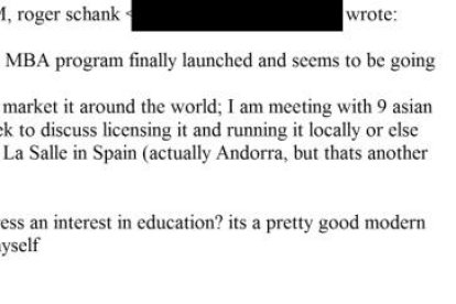 El missatge on es parla sobre la Salle d'Andorra.