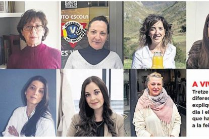 Dones en diferents sectors.