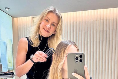 Olena Vahina va arribar a Andorra fa quatre anys amb la filla, el marit i el gos