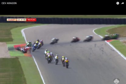 Xavi Cardelús surt il·lès d'un espectacular accident