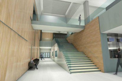 Projecció de la nova seu de la Justícia