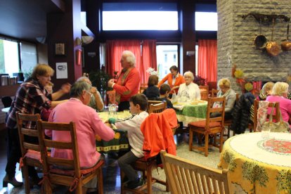 Instant de la castanyada celebrada a la Casa Pairal d'Ordino aquest dimarts a la tarda