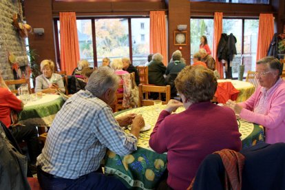 Instant de la castanyada celebrada a la Casa Pairal d'Ordino aquest dimarts a la tarda