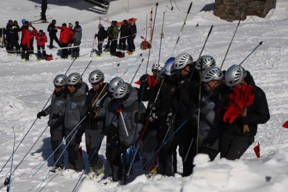 Simulacre d'allau amb víctimes a Arcalís