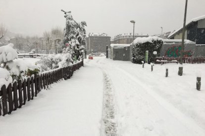 La nevada d'aquest dilluns, en imatges