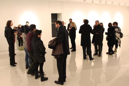 Un moment de la visita al Museu Carmen Thyssen Andorra