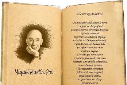9. La lectura, sobretot la poesia. Martí i Pol és un dels meus autors favorits.