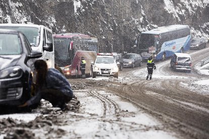 Les nevades són un dels reptes pel trànsit.