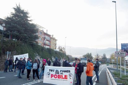 Els talls a l'N-145 es repetiran pels actes contra el procés català