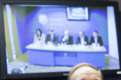 Josep Pintat, ahir en roda de premsa