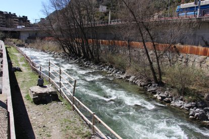 Tram del riu Valira que passa per Sant Julià de Lòria
