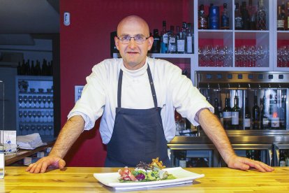 Patrick Marriot és el cuiner del restaurant l'Enoteca.