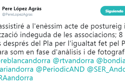 López acusa Espot de fer “postureig” en afers socials