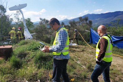 Experts espanyols investiguen l'accident