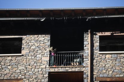 El pis que ha cremat aquesta matinada a La Massana