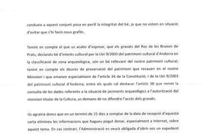 Cultura amenaça amb sancions per fer difusió del roc de les Bruixes