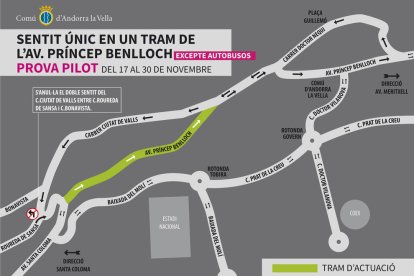 Sentit únic de pujada a Príncep Benlloch de Clara Rabassa a l'Stela