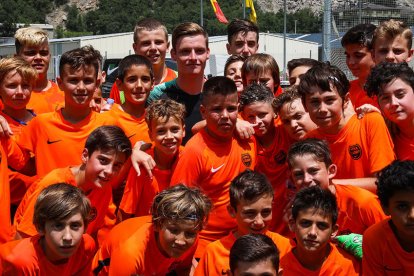 Sergio Gómez, del Borussia Dortmund, obre el 21è Nike Camp de futbol