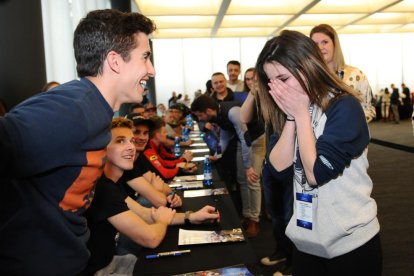 Marc Márquez brilla en els actes de la gala dels campions