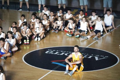 Homenatge del Nike Camp al barcelonista Juan Carlos Navarro