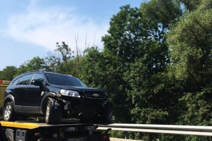 Dos andorrans, ferits en un xoc múltiple a l'N-145