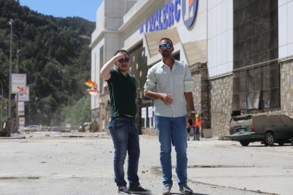 Esllavissada davant del Punt de Trobada