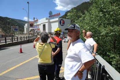 Esllavissada davant del Punt de Trobada