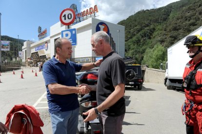 Esllavissada davant del Punt de Trobada
