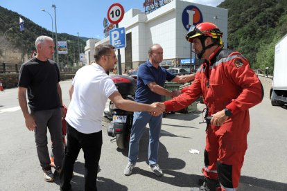 Esllavissada davant del Punt de Trobada