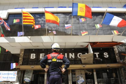 Esllavissada davant del Punt de Trobada