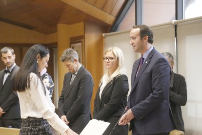 Olga Molné es converteix en la primera cònsol menor de la Massana