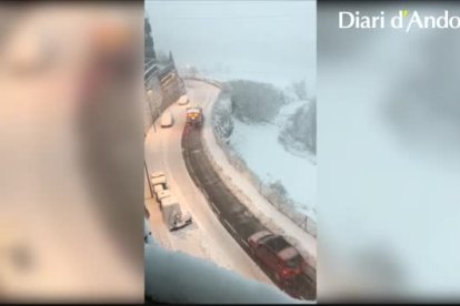 Les imatges dels lectors de la nevada d'ahir