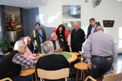 David Rios i Caterina Juan visiten els padrins