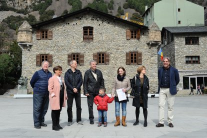 Eusebi Nomen a la plaça del Consell General