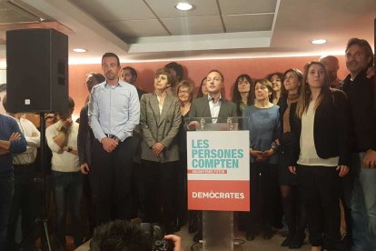 Xavier Espot en el parlament de valoració de les eleccions