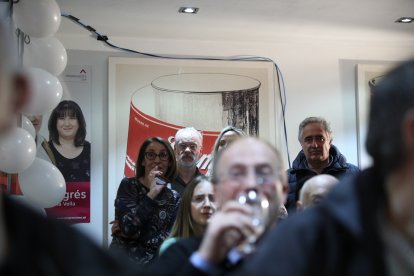 Josep Roig segueix els resultats a la seu electoral d'SDP