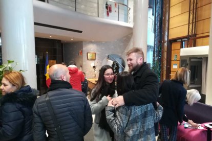 Aaron Comella, cap de llista de la parroquial d'SDP a Encamp, ha votat al comú